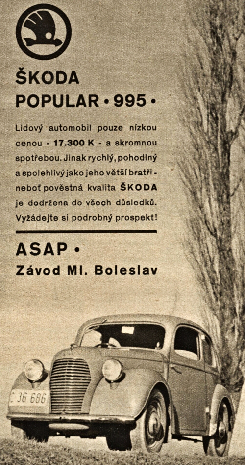 Skoda Popular 995 1939